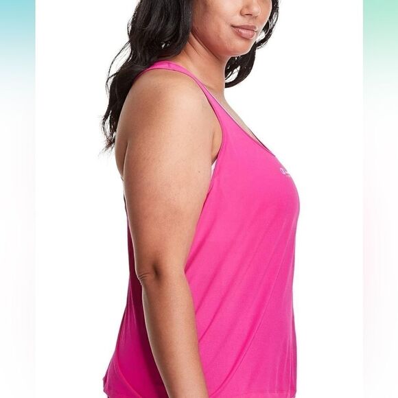 Women's Champion Plus Absolute Eco Racerback Tank Deep Forte Blue 4X - Picture 13 of 14